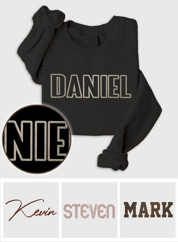 Custom Name - Personalized grandson Embroidered Sweater