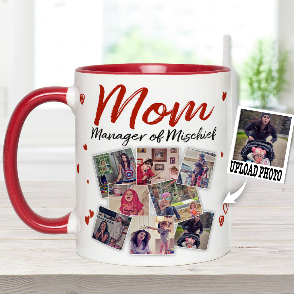 Mama, die Meisterin des Unfugs – Personalisierte Tasse mit Muttermotiv