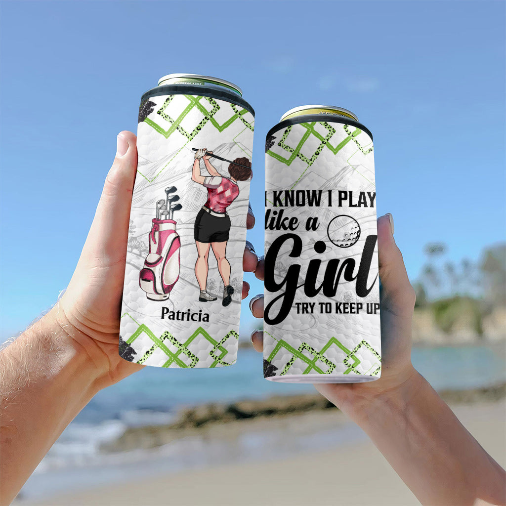Golfunterricht – Golfgeschenk für sie, Freundin, Ehefrau, Tochter – Personalisierter Getränkekühler