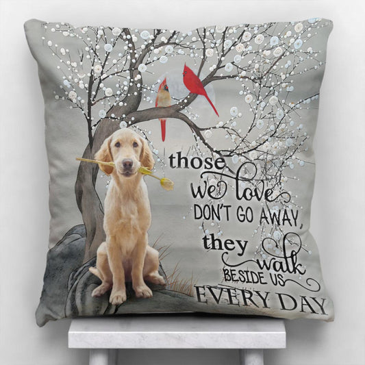 Your Wings Were Ready But My Heart Was Not - Personalized Dog Throw Pillow