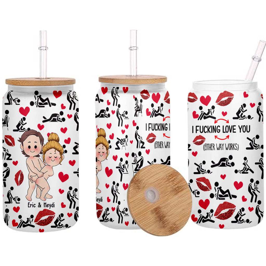 Ich liebe dich – personalisiertes Pärchen-Trinkglas