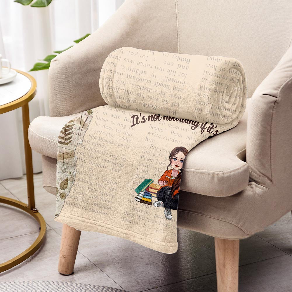 This Is My Reading Blanket - Book gift for mom, daughter, girlfriend, wife - Personalized Blanket