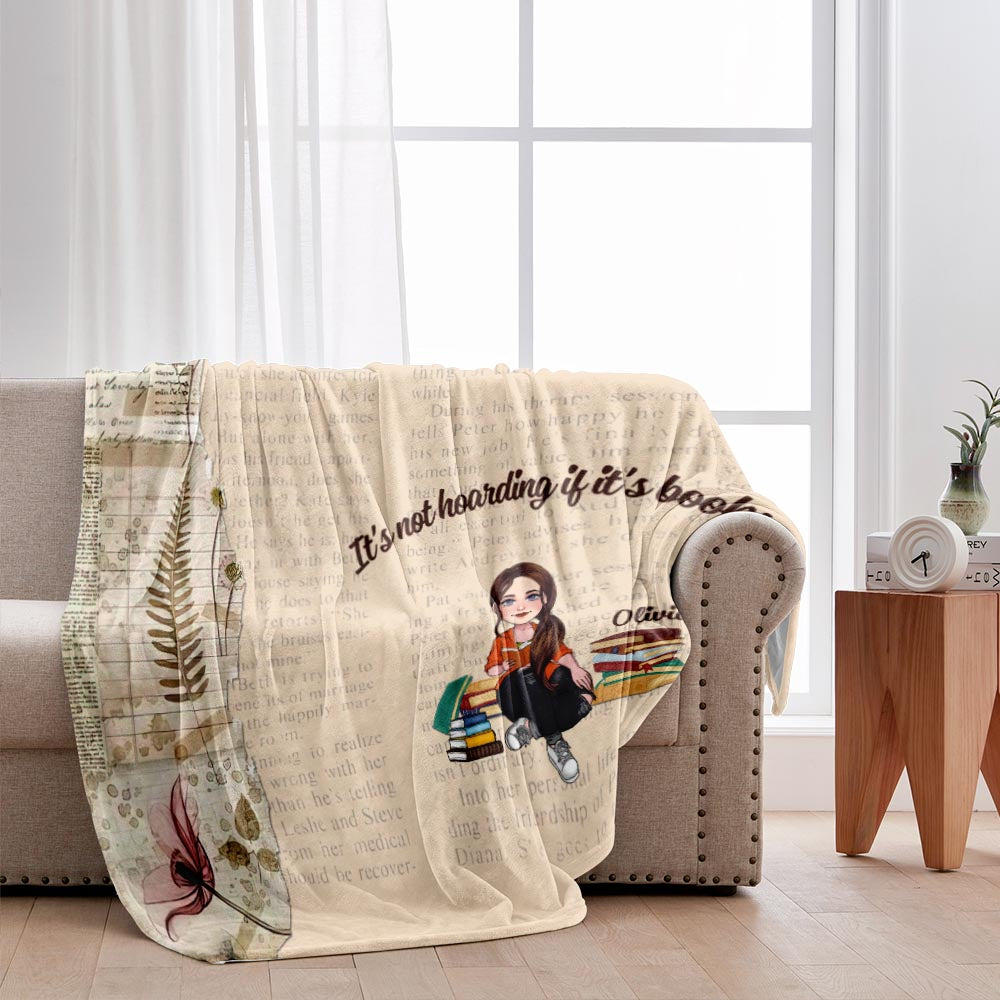 This Is My Reading Blanket - Book gift for mom, daughter, girlfriend, wife - Personalized Blanket