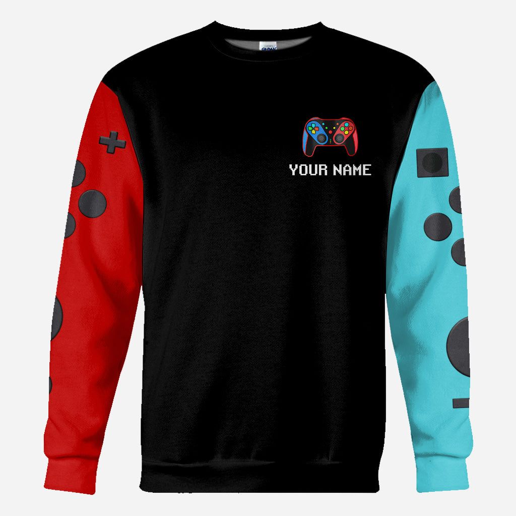 Ich habe mein Spiel pausiert, um hier zu sein – Personalisiertes Videospiel-Shirt