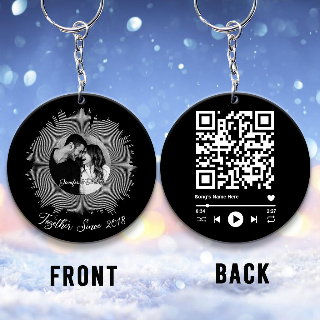Our Love Song - Personalized Couple Keychain