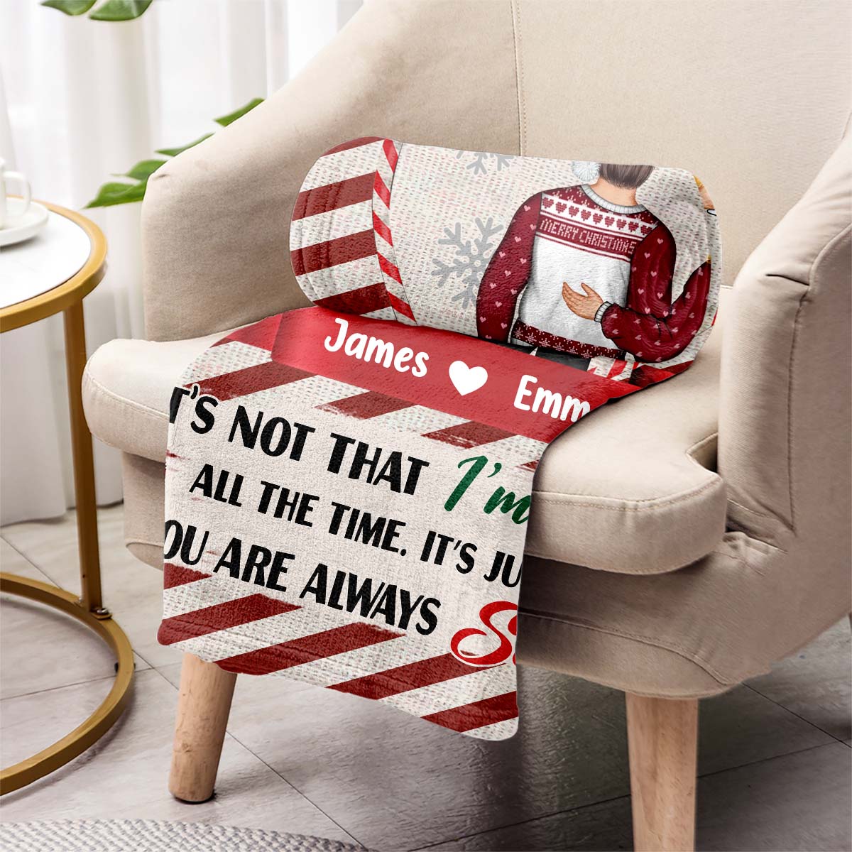 Du bist immer sexy – Geschenk für Ehemann, Ehefrau, Freund, Freundin – Personalisierte Decke