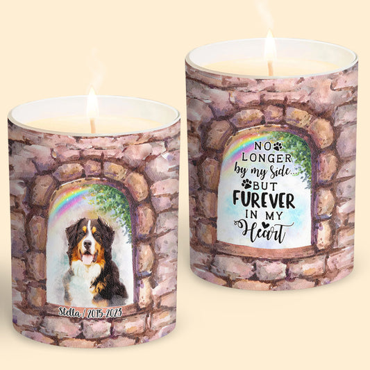 Nicht mehr an meiner Seite – Personalisierte Hundekerze mit Holzdeckel
