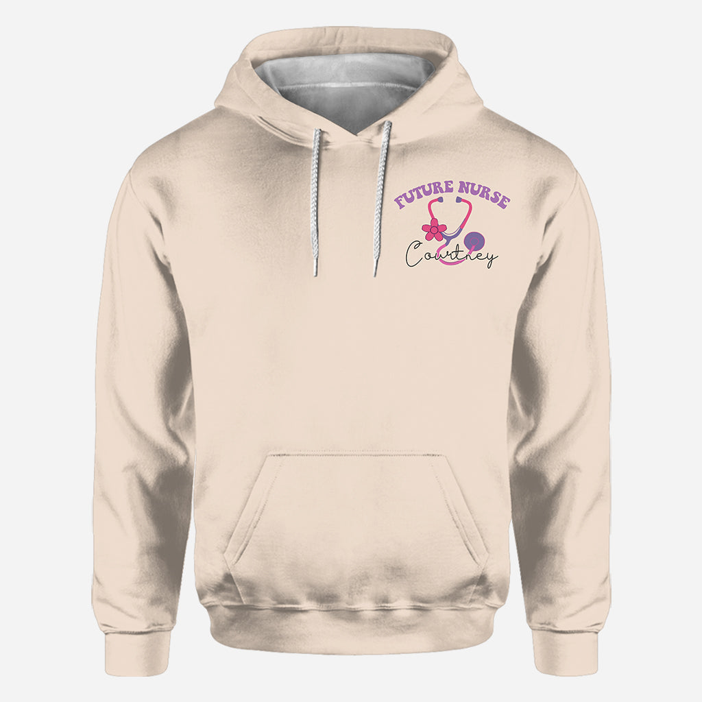 In meiner Zeit als Krankenpflegestudentin - Personalisiertes Krankenschwester-Allover-Shirt