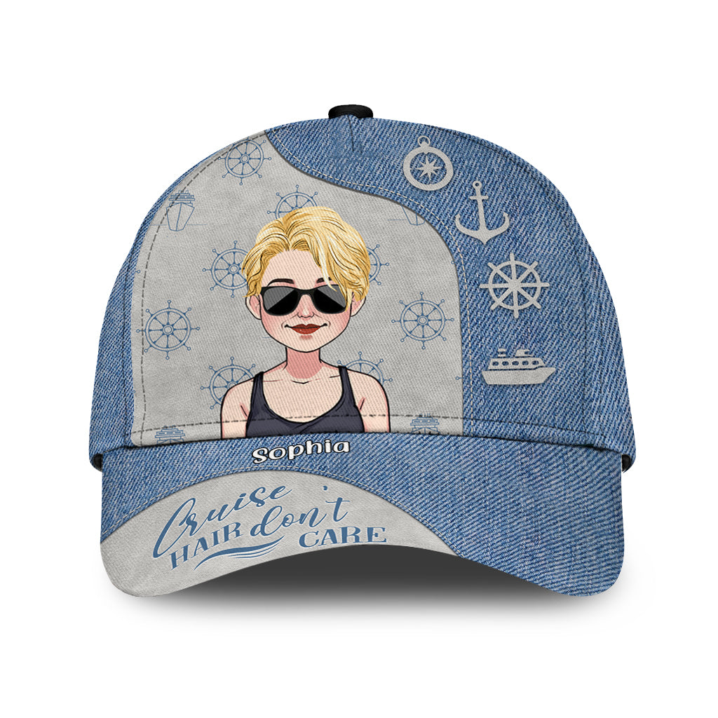Cruise Hair Don't Care - Personalisierte klassische Kreuzfahrtkappe