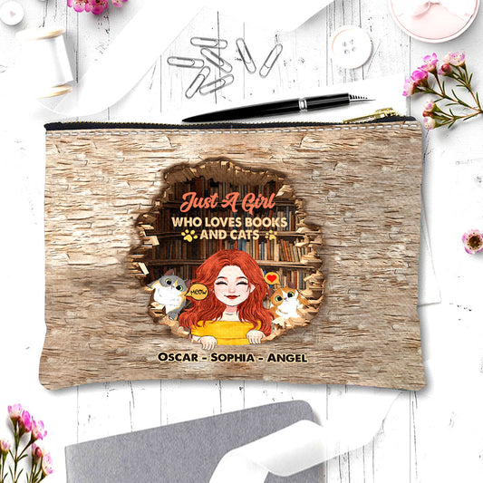 Ich liebe Bücher und Katzen – personalisierte Buchtasche
