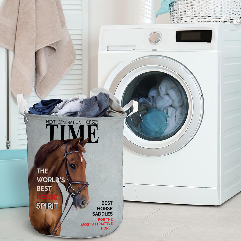 Zeitschriftenhüllen - Personalisierter Pferde-Aufbewahrungskorb