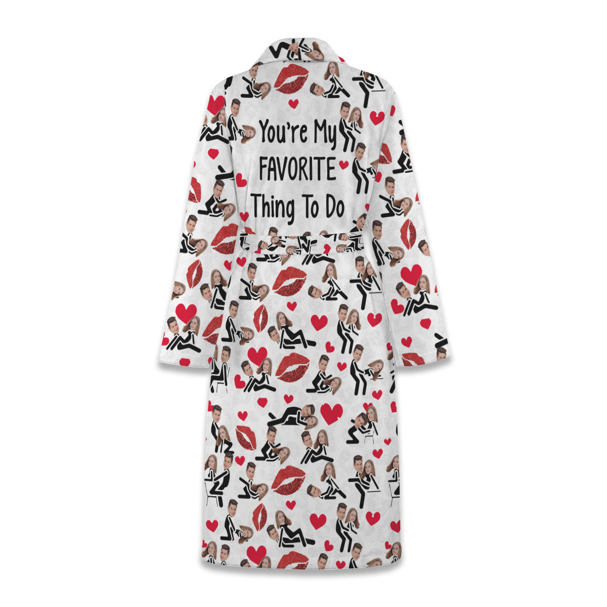 Du bist meine Lieblingsbeschäftigung - Personalisierter Kimono-Pyjama für Paare
