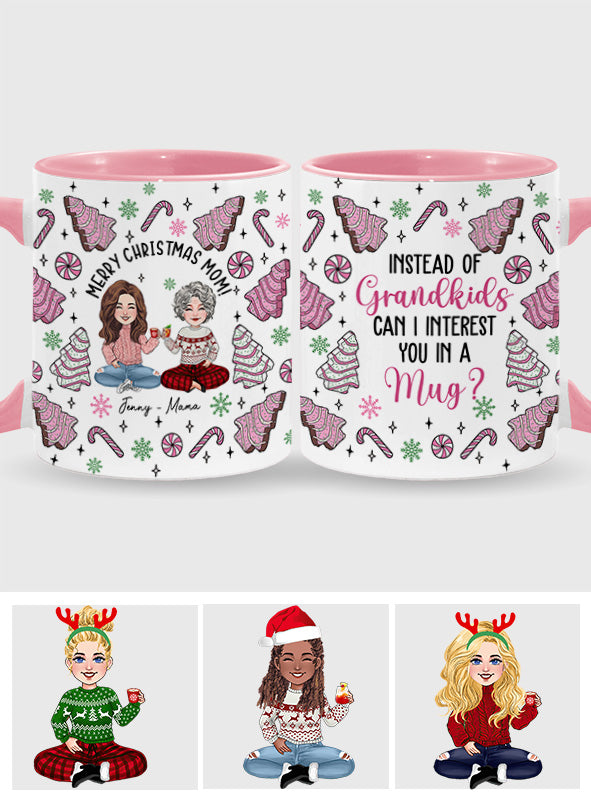 Statt Enkelkinder – Geschenk für Mama – Personalisierte Tasse mit Akzent
