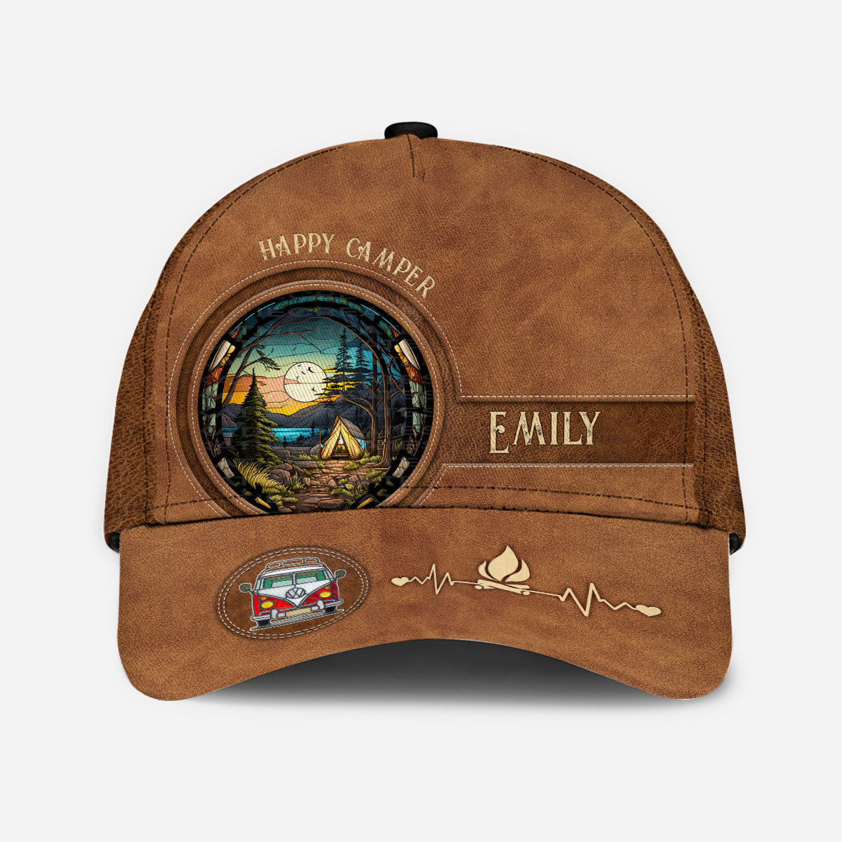 Happy Camper – Personalisierte Camping-Klassiker-Kappe