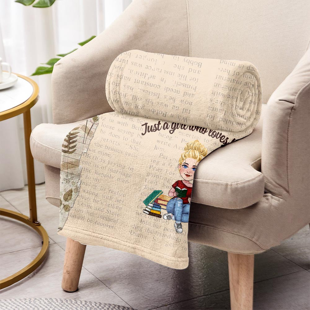 This Is My Reading Blanket - Book gift for mom, daughter, girlfriend, wife - Personalized Blanket