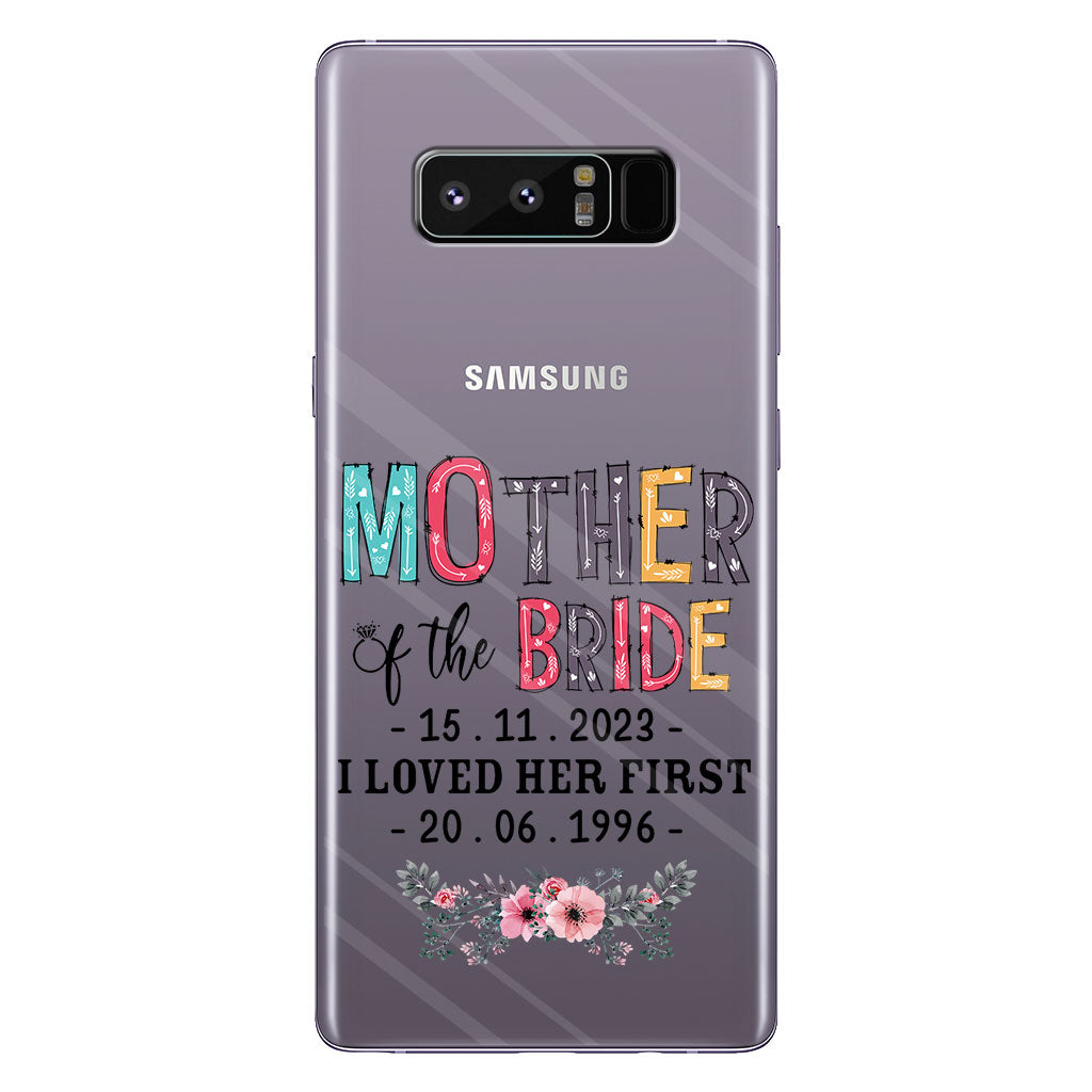 Mother Of The Bride - Personalized Mother Clear Phone Case