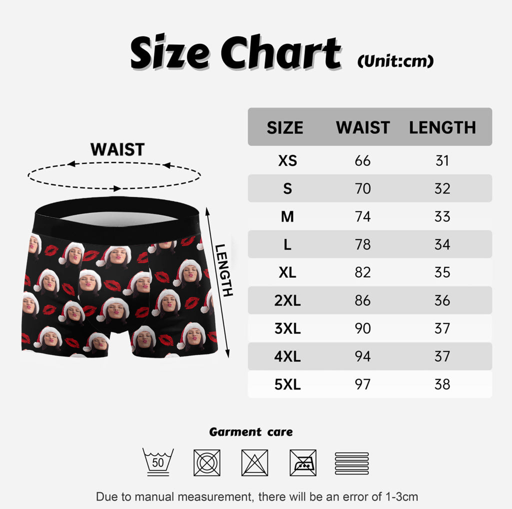 Custom Photo Men's Boxer - gift for husband, boyfriend - Personalized Men’s Boxer Briefs