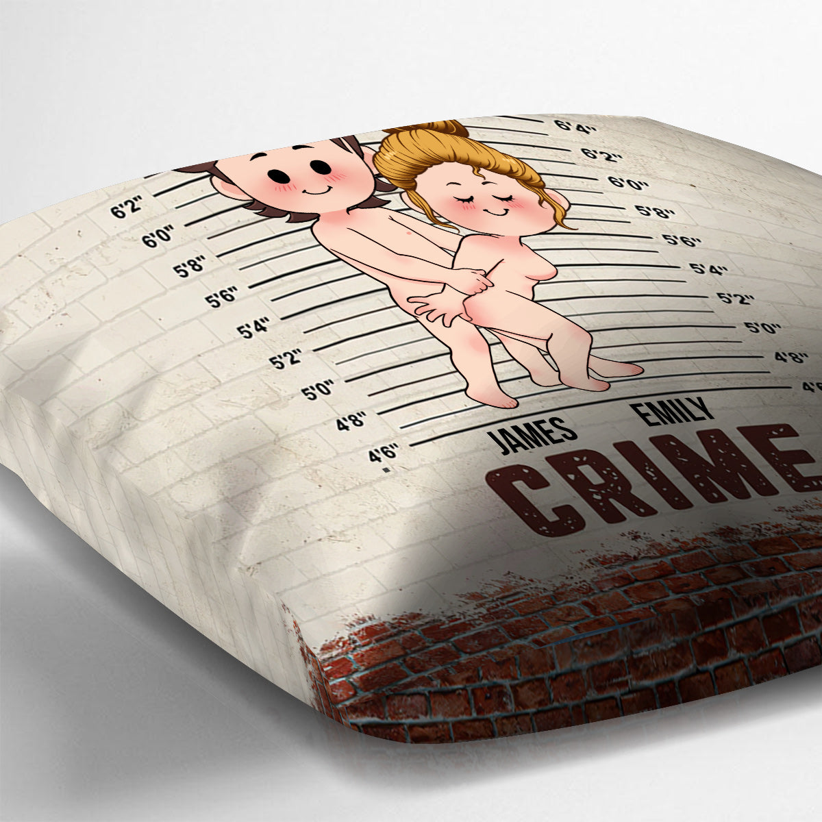 Partner in Crime – Personalisiertes Pärchenkissen