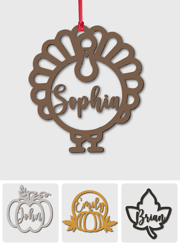 Thanksgiving-Stimmung – Personalisierter Thanksgiving-Weihnachtsschmuck