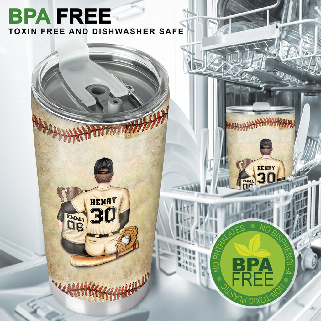 I Want You To Believe Deep In Your Heart - Baseball gift for son, daughter, granddaughter, grandson - Personalized Tumbler