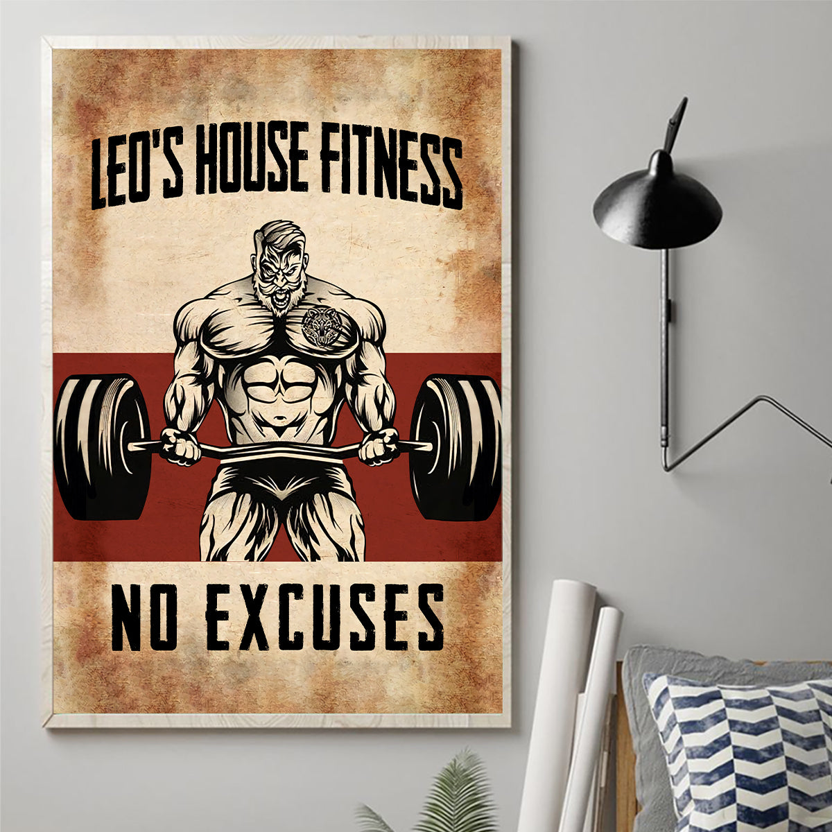 No Excuses - Personalized Fitness Canvas And Poster