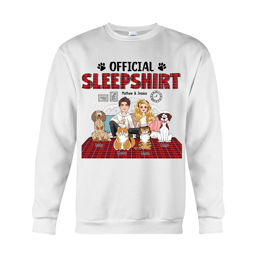 Offizielles Schlafshirt – Personalisiertes Hunde-T-Shirt und Hoodie