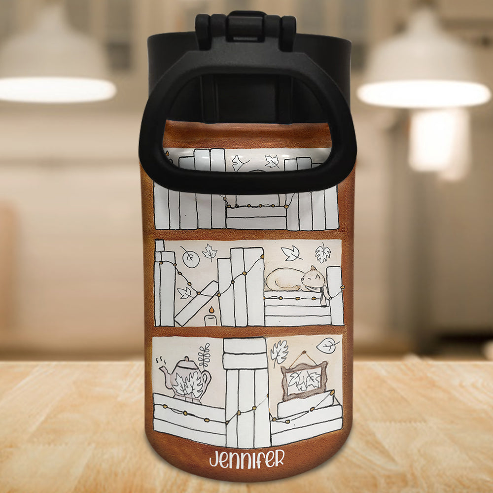 Lesetracker für vier Jahreszeiten – Personalisierte Kinder-Trinkflasche