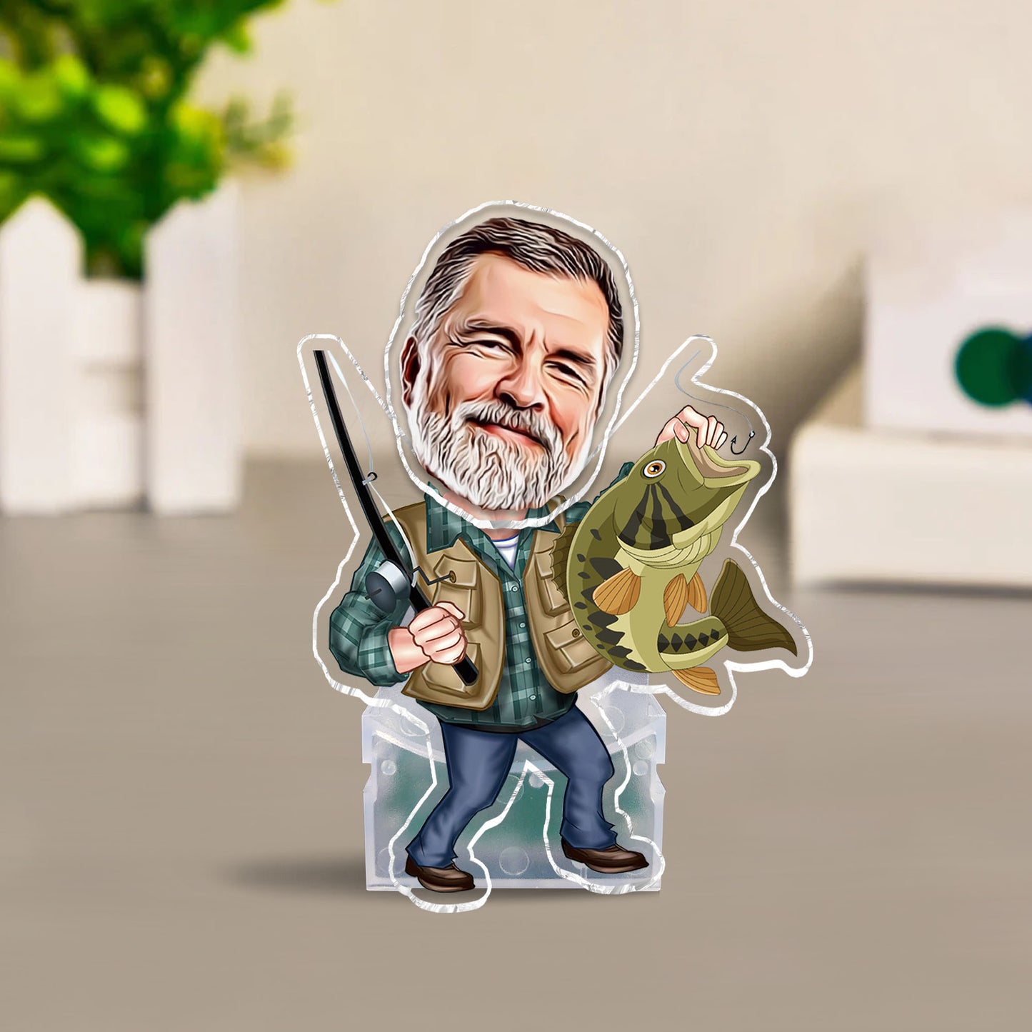 Der Schüttelhaken - Personalisierter Angel-Schüttelkopf