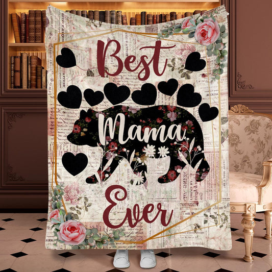 Beste Oma der Welt – Geschenk für Mama, Oma – Personalisierte Decke
