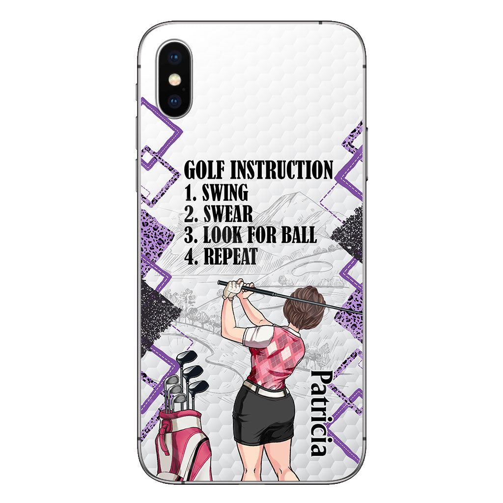 Just A Girl - Golf gift for her, wife, mom, grandma, girlfriend - Personalized Phone Case