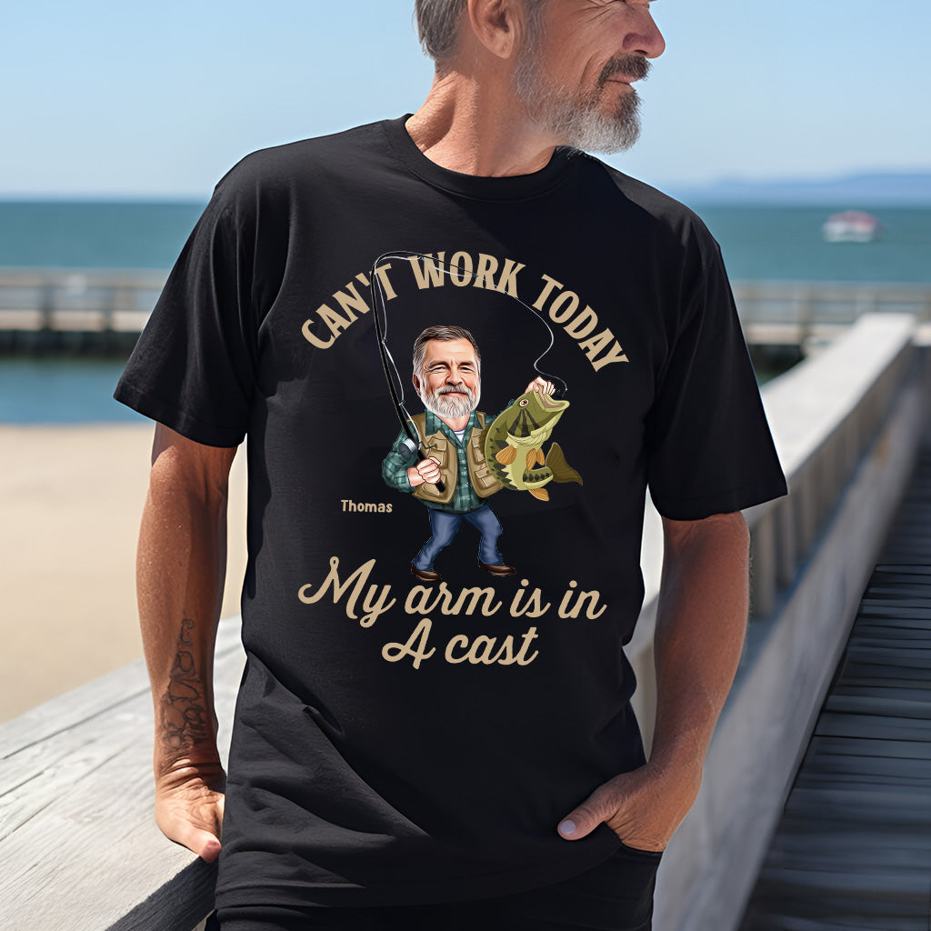 Photo Inserted Funny Fishing - Personalized Fishing T-shirt & Hoodie