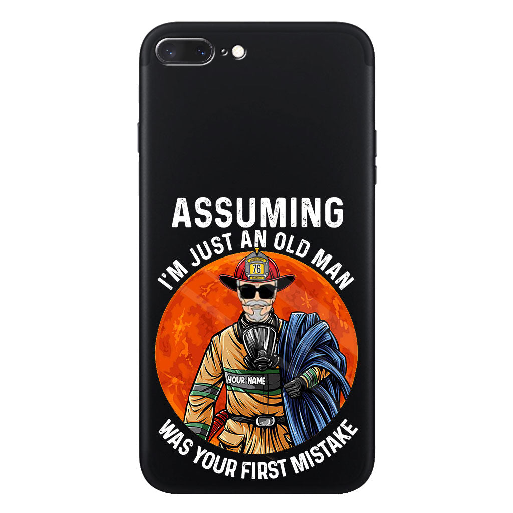 Your Mistake - Personalized Firefighter Clear Phone Case