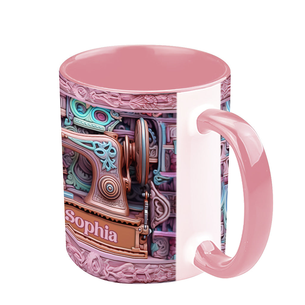 Love Sewing - Personalized Sewing Accent Mug