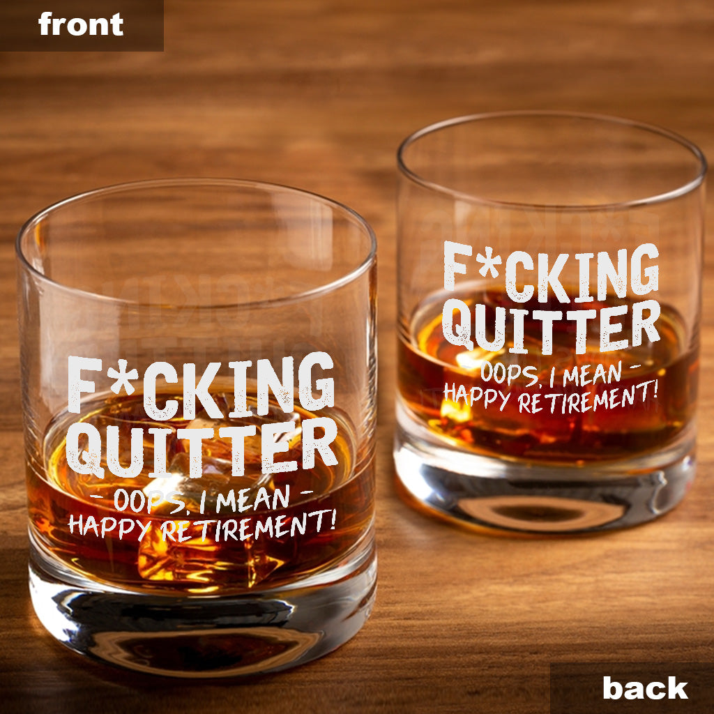 Alles Gute zum Ruhestand – Ausgemustertes Rockglas