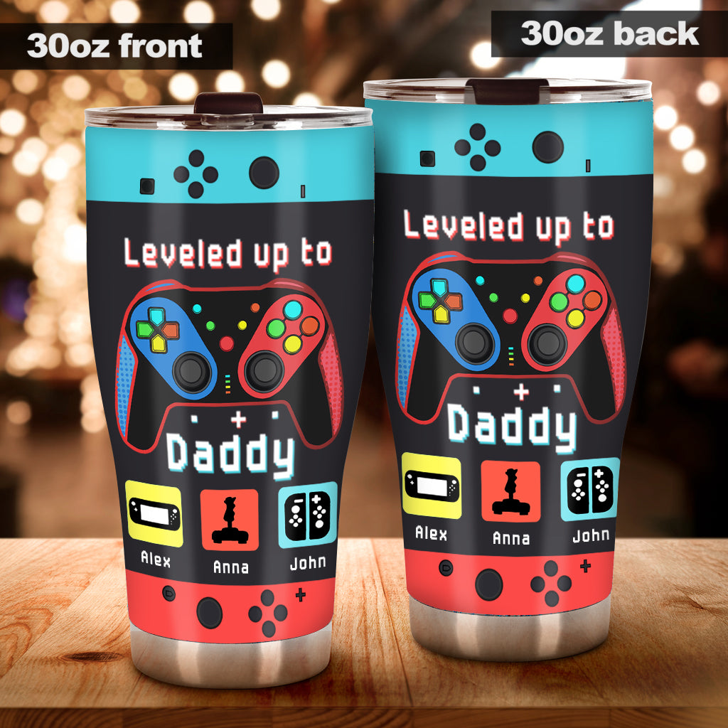 Gamer Dad Like A Regular Dad But Way Cooler - Video Game gift for dad, Gamer - Personalized Tumbler