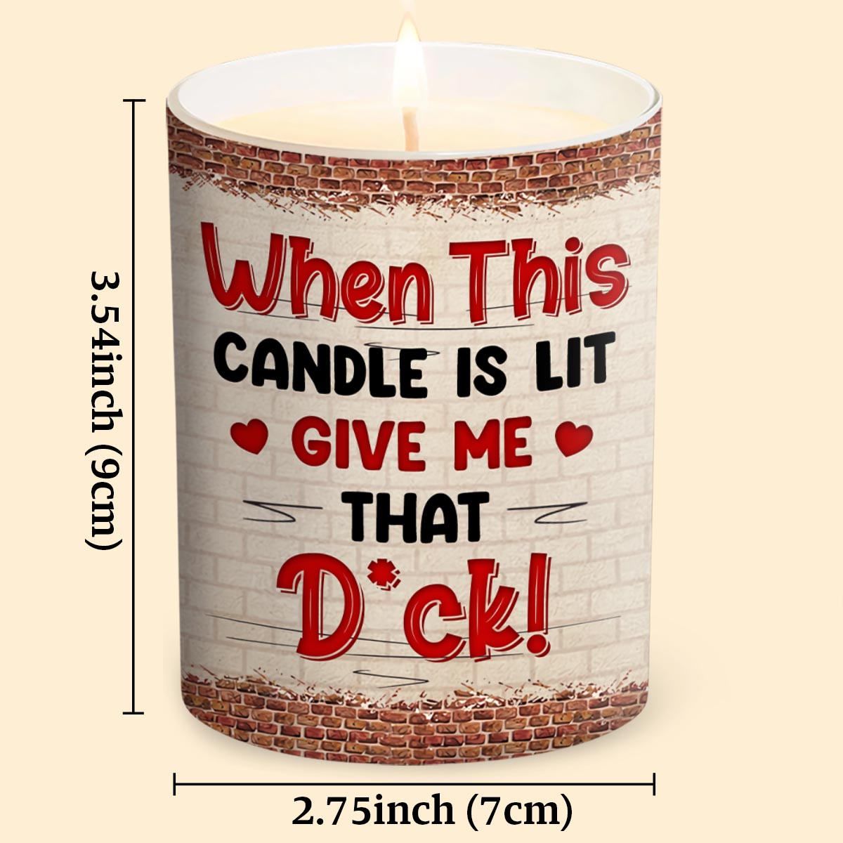 Wenn diese Kerze einen Deckel hat – personalisierte Paarkerze mit Holzdeckel