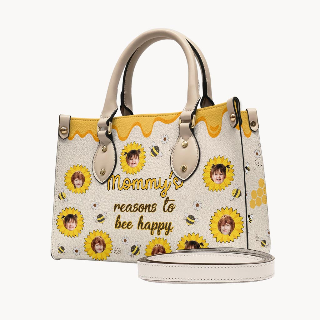 Nana's Reasons – Geschenk für Oma und Mama – Personalisierte Lederhandtasche