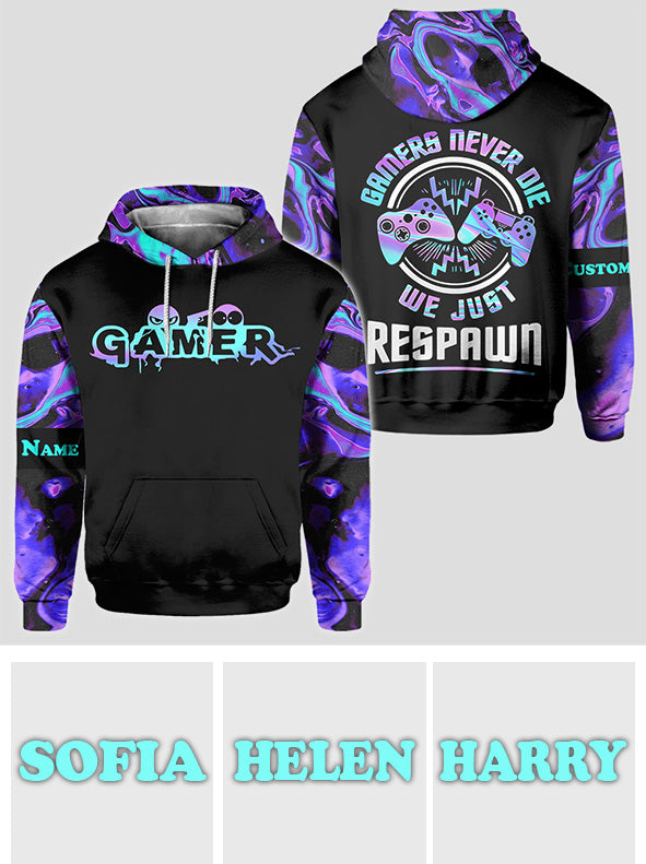 Wir respawnen einfach – personalisiertes Videospiel-T-Shirt