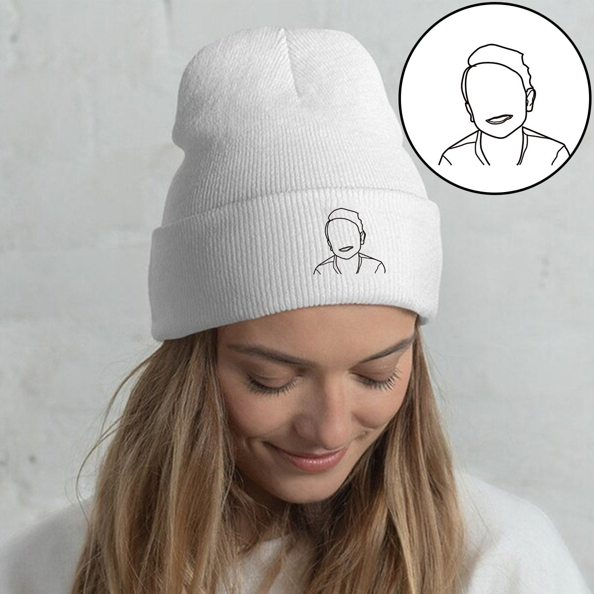 Personalisierte Kindermütze mit Fotostickerei