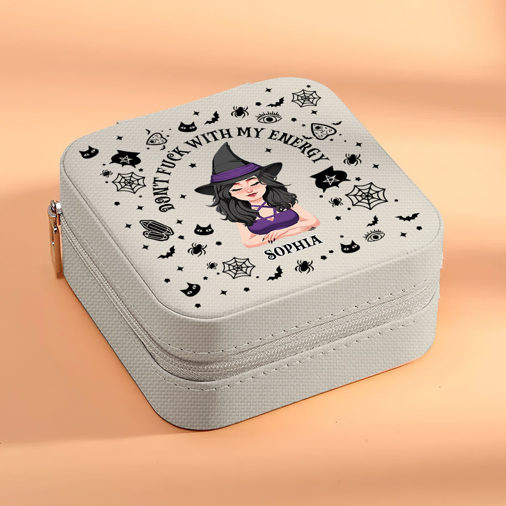 Don't F With My Energy - Personalized Witch Jewelry Box