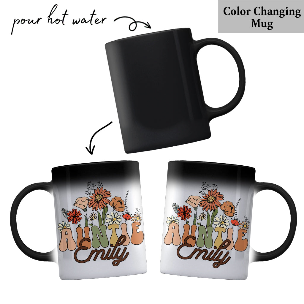 Auntie - Gift for Aunt - Personalized Mug
