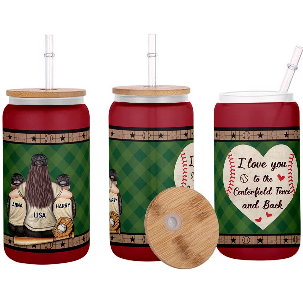 Mein Herz schlägt für dieses Spielfeld – personalisierte Baseball-Trinkflasche