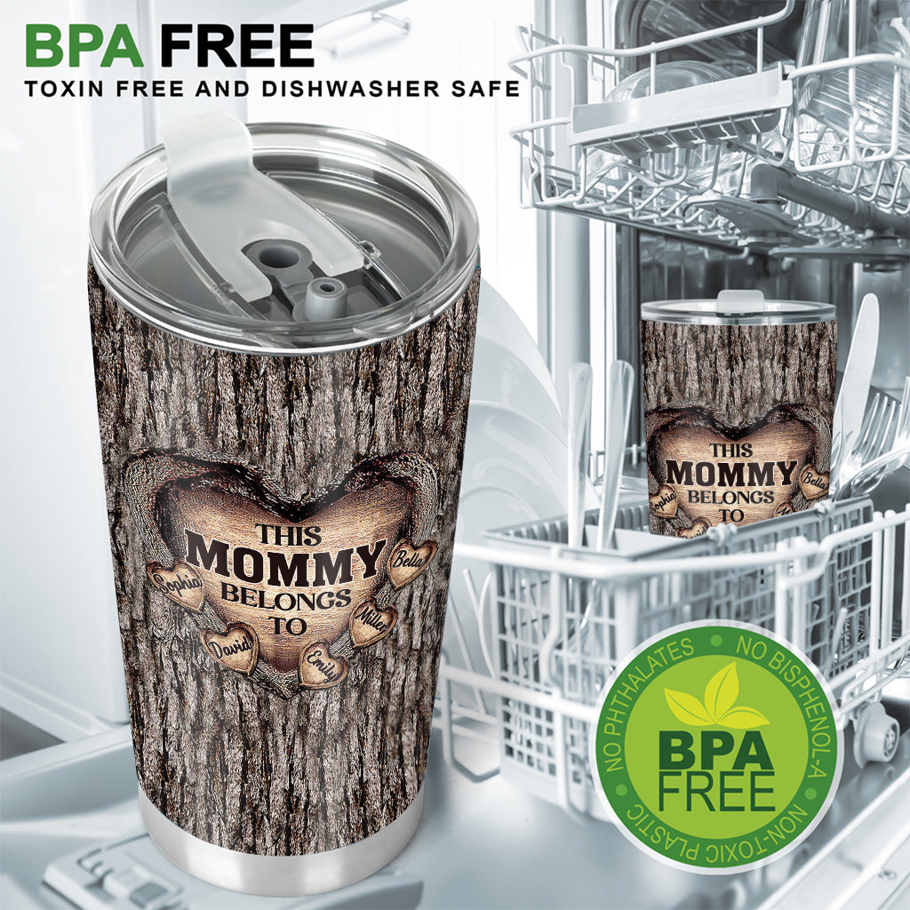 Dad's Heart - Gift for dad, grandma, grandpa, mom, uncle, aunt, brother, sister - Personalized Tumbler