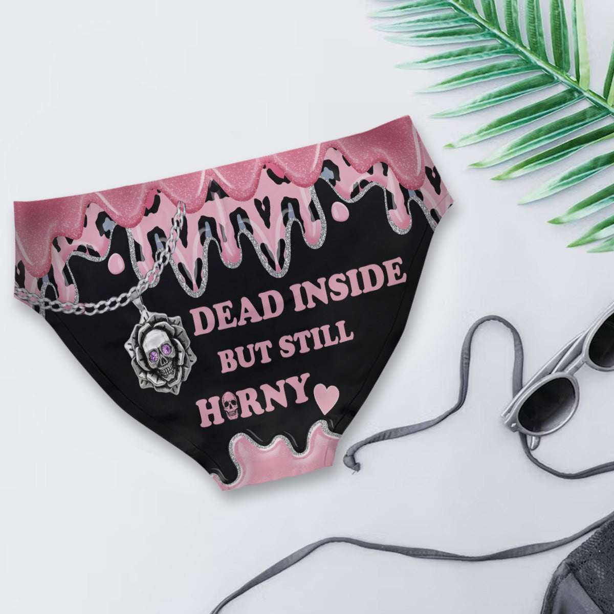 Dead Inside But Still - Personalized Skull Women's Briefs