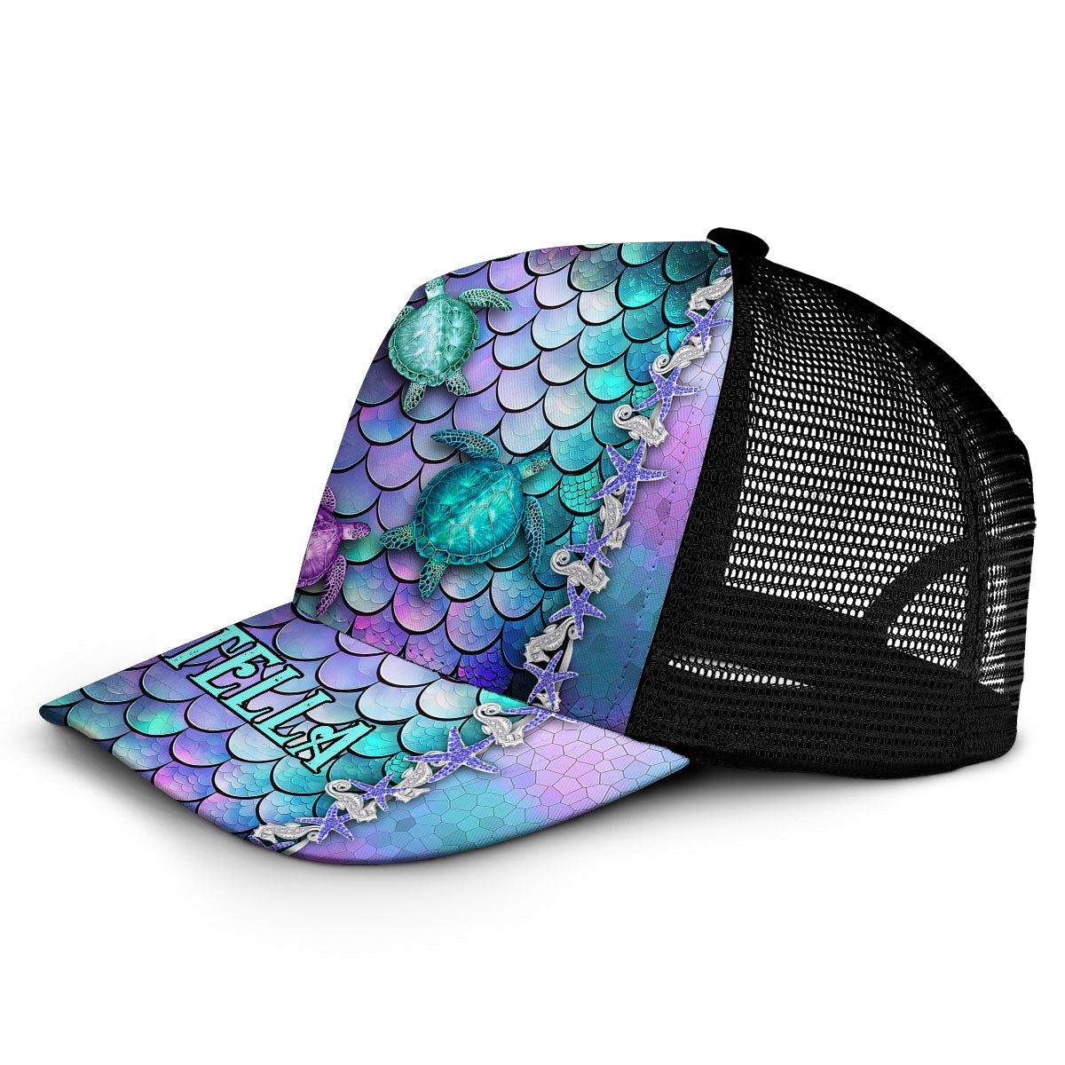 Legend Of The Blue Ocean - Personalized Turtle Trucker Hat