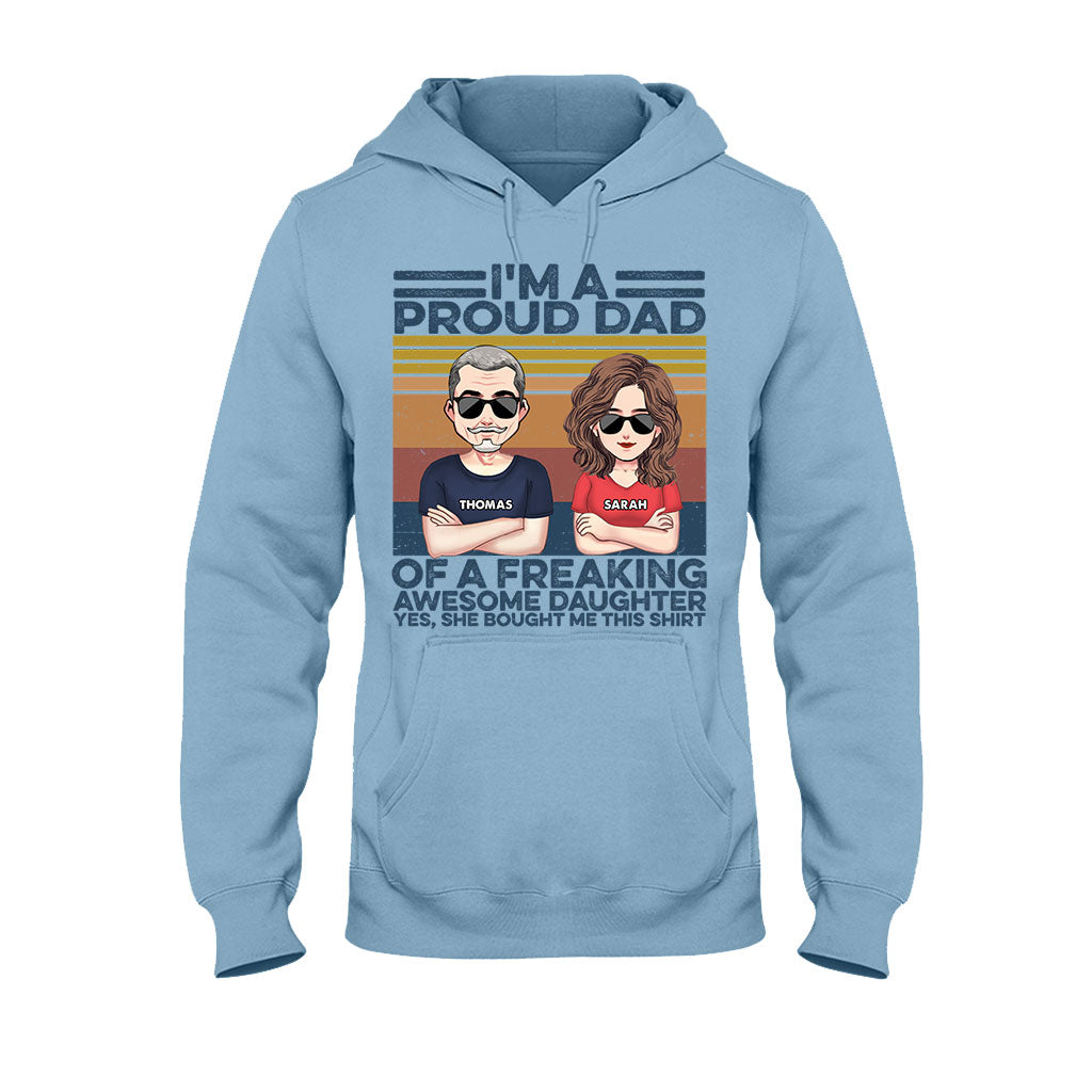 Wie der Vater, so der Sohn – Geschenk für Papa – Personalisiertes T-Shirt und Hoodie