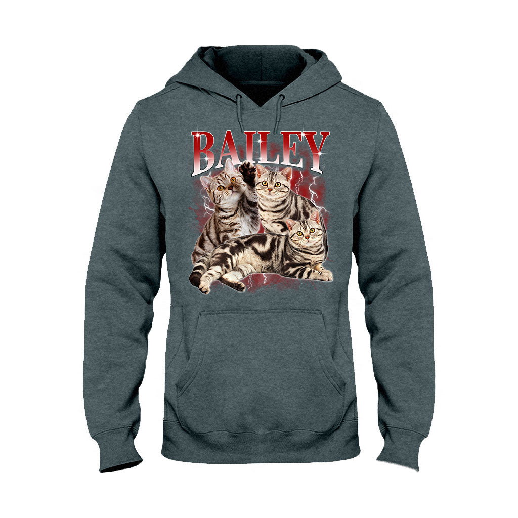 Individuell gestaltetes Bootleg-Rap-T-Shirt – Geschenk für Hunde- und Katzenliebhaber – Personalisiertes T-Shirt und Hoodie