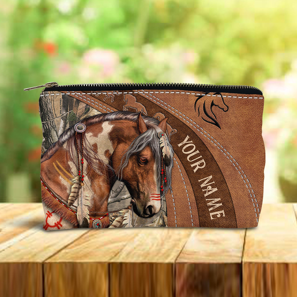 Pferdeliebhaber-Etui – Personalisierte Pferde-Tasche