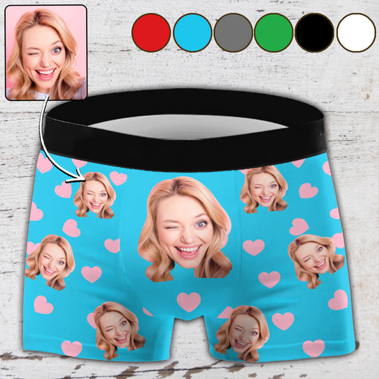 Herren-Boxershorts mit Foto – Geschenk für Ehemann, Freund – Personalisierte Herren-Boxershorts