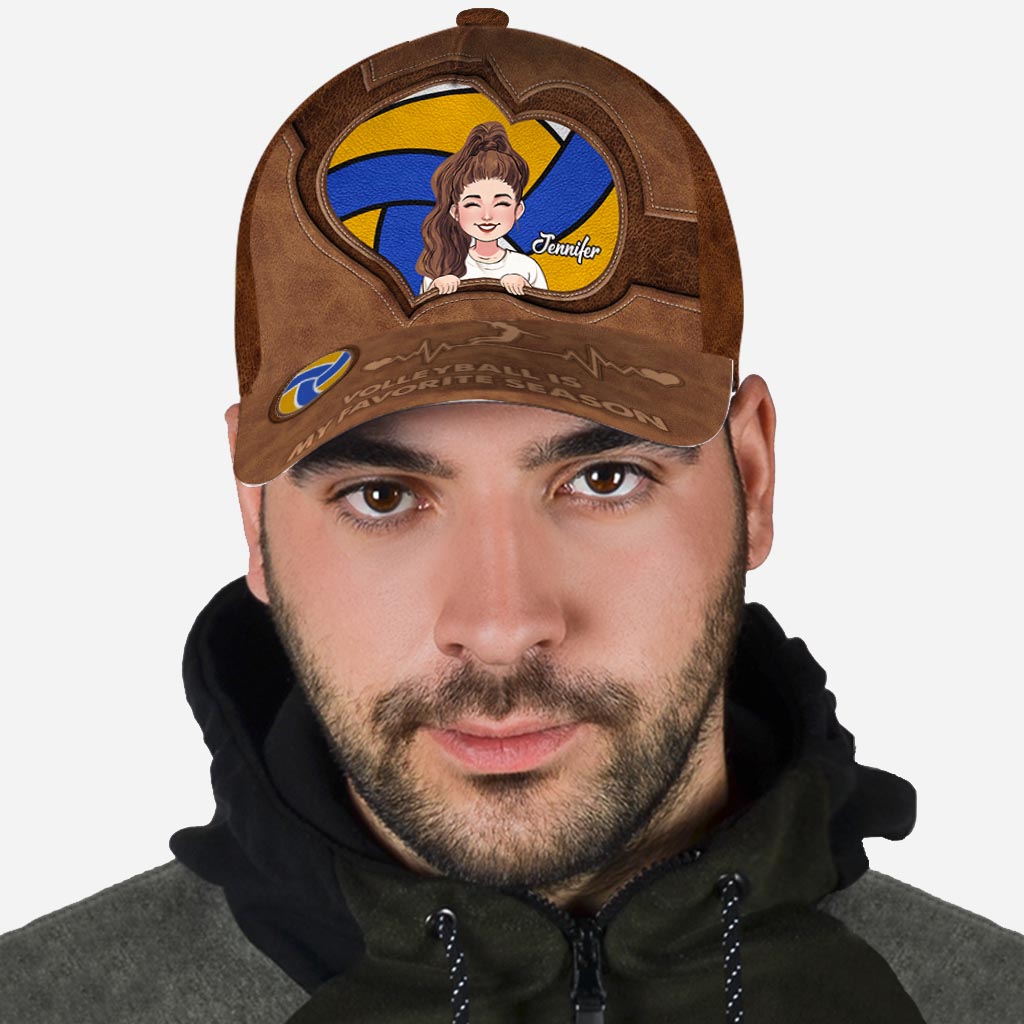 Volleyball ist meine Lieblingssaison – Personalisierte Volleyball Classic Cap